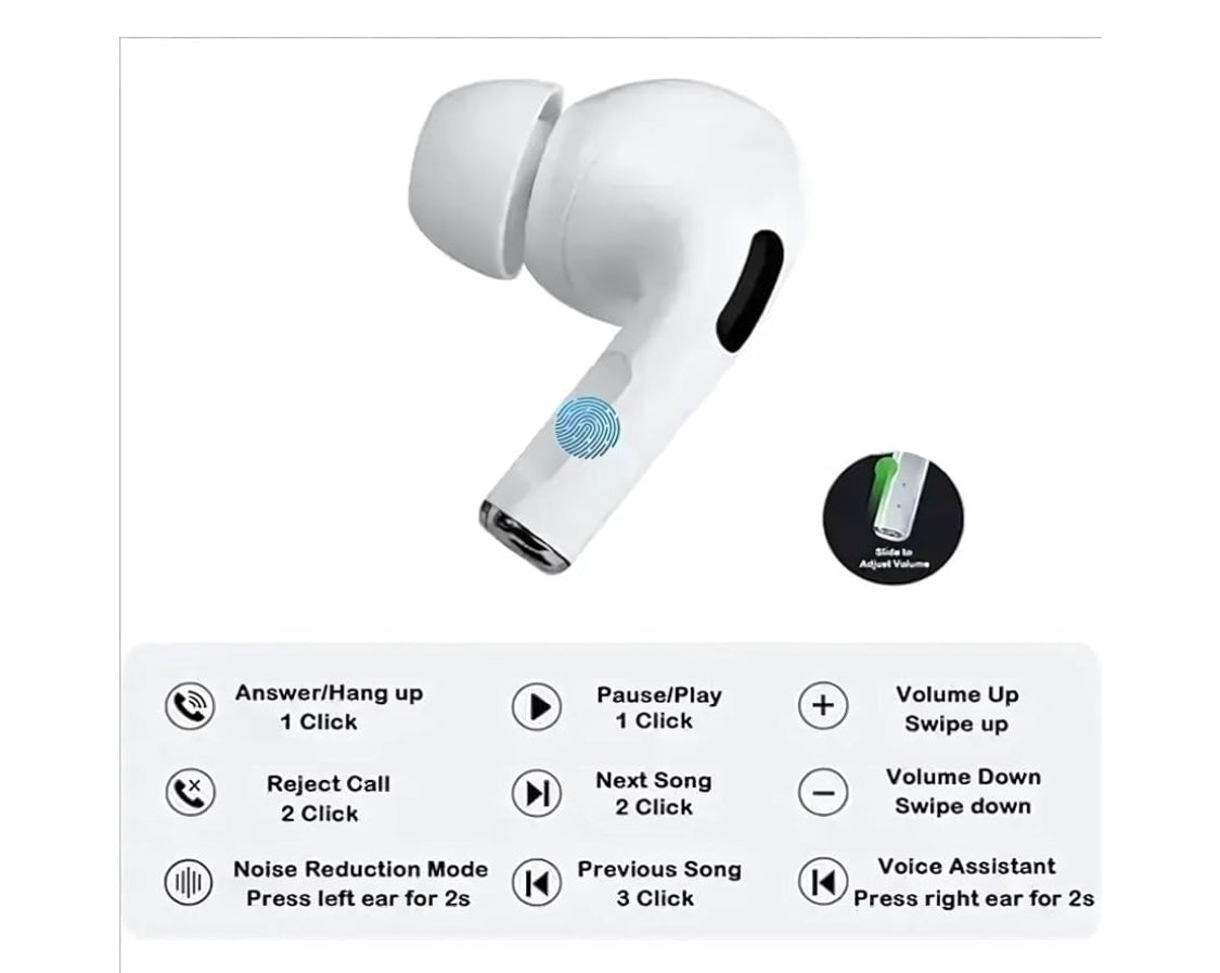 Bluetooth wireless earpod with display